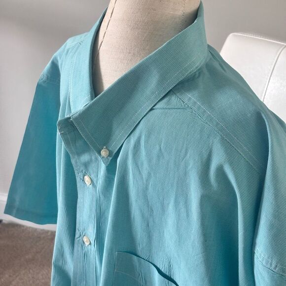 Chap’s Men's Blue Button-Down Shirt - Picture 3 of 5